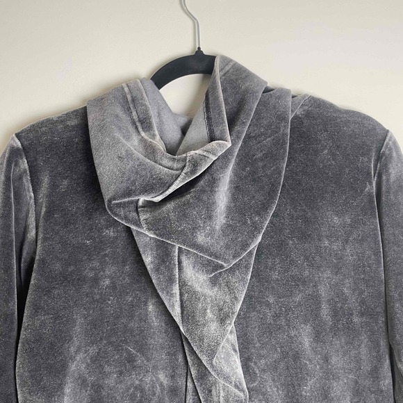 Himalayan Handmade Womens Velour Grandma Core Patchwork Floral Hooded Jacket M - Picture 6 of 10